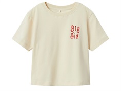 Name It t-shirt white swan with big sister print